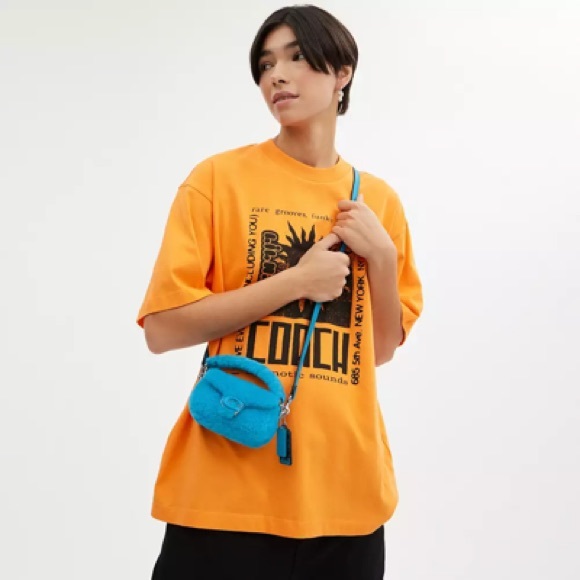 CP940 - Coach The Lil Nas X Drop Tabby Shoulder Bag 12 in Shearling - Picture 12 of 14